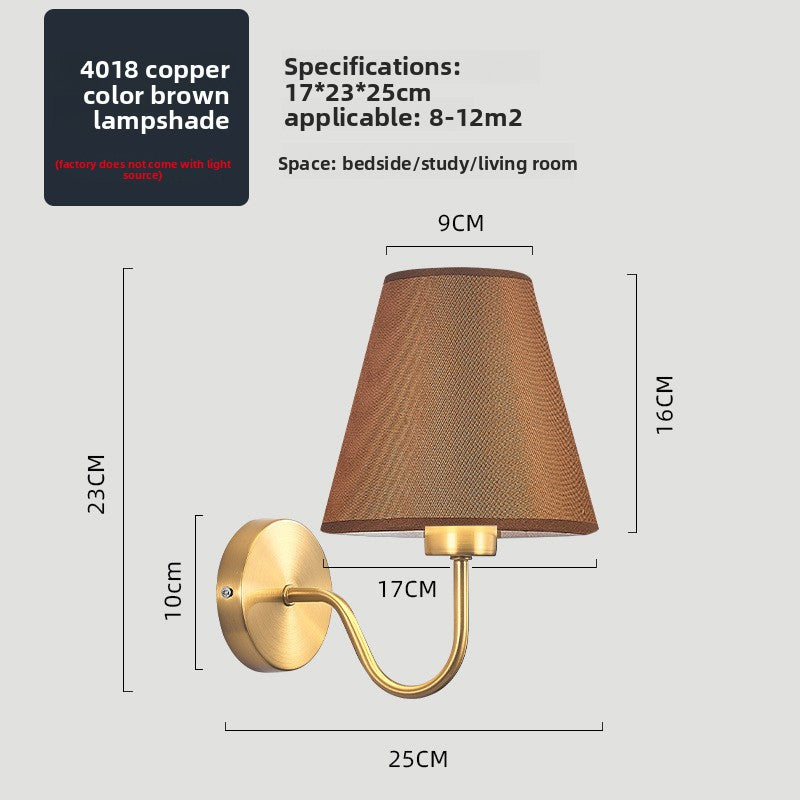 Fabric Shade Wall Light