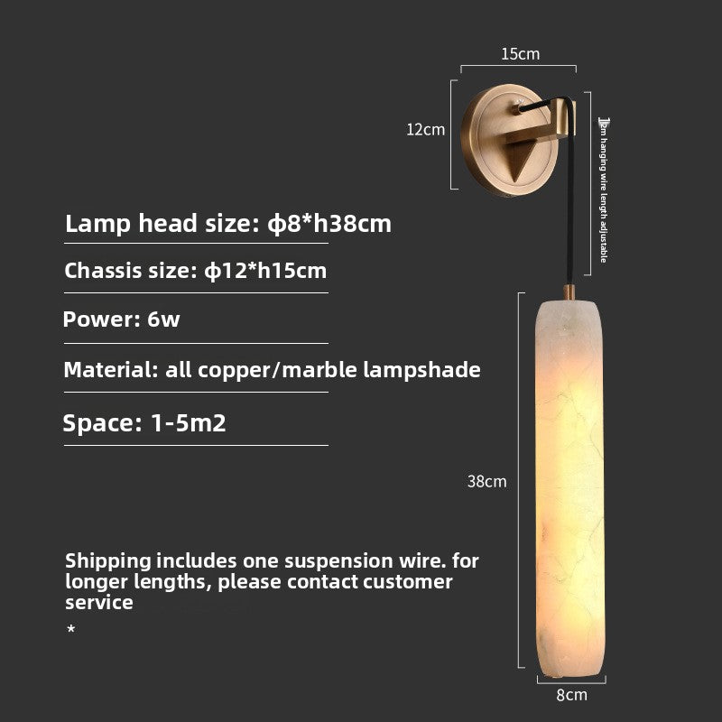 Onyx & Copper Wall Light