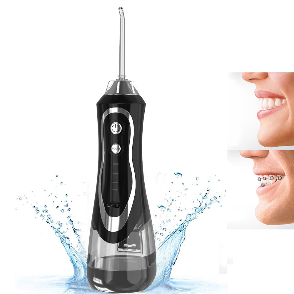AquaPulse Portable Oral Irrigator – High-Frequency Water Flosser with 300 ml Tank