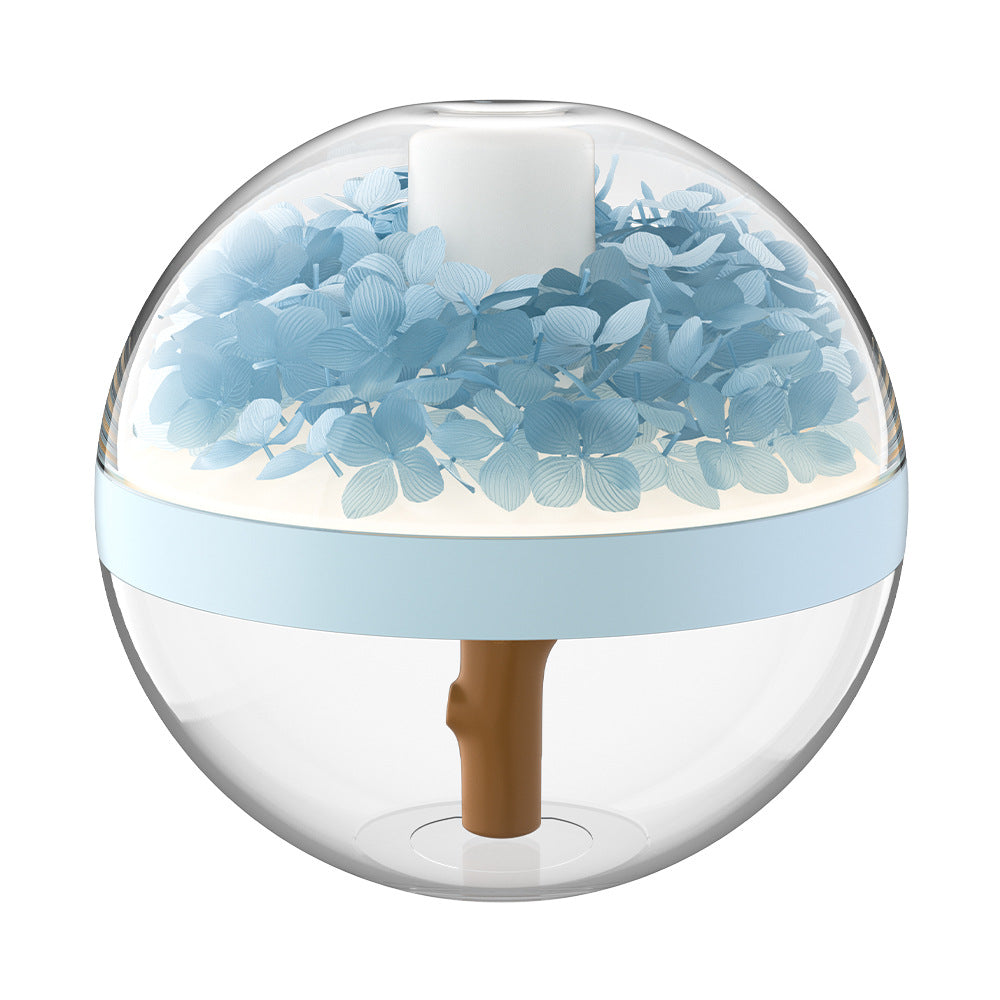 Flower Humidifier – Portable 270ml USB Humidifier with Battery & Mood Light