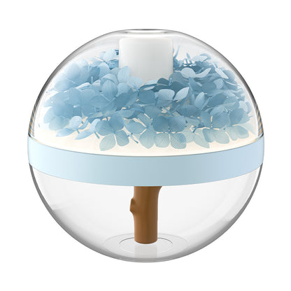 Flower Humidifier – Portable 270ml USB Humidifier with Battery & Mood Light