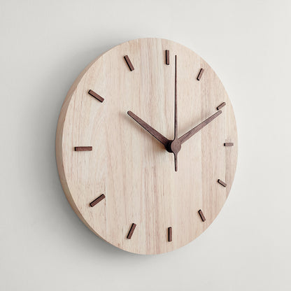 Minimalist Wooden Wall Clock