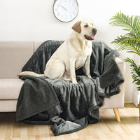 PawGuard Waterproof Reversible Pet Blanket – Furniture Protector for Bed, Couch & Sofa
