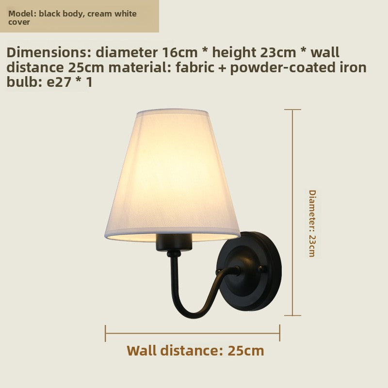 Fabric Shade Wall Light