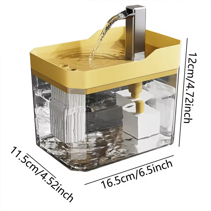 PureFlow Automatic Cat Water Fountain – USB Powered Smart Pet Drinking Dispenser with Filter & Anti-Dry Protection