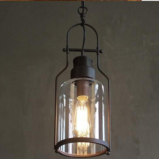 Creative and unique retro industrial style glass wall lamp
