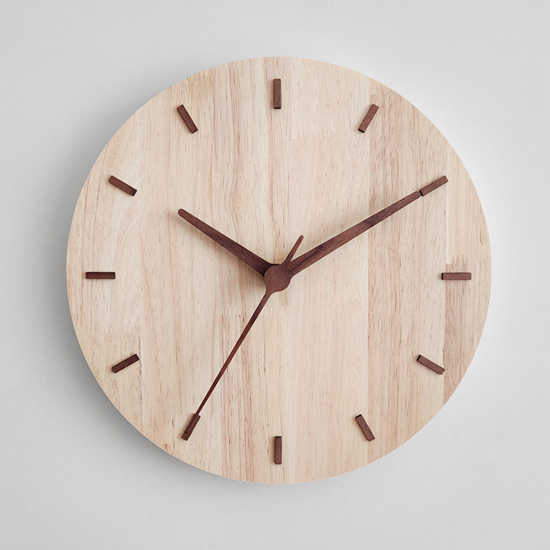 Minimalist Wooden Wall Clock