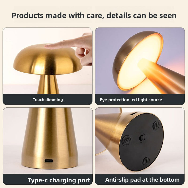 Desktop mushroom lamp