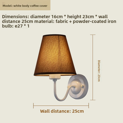 Fabric Shade Wall Light
