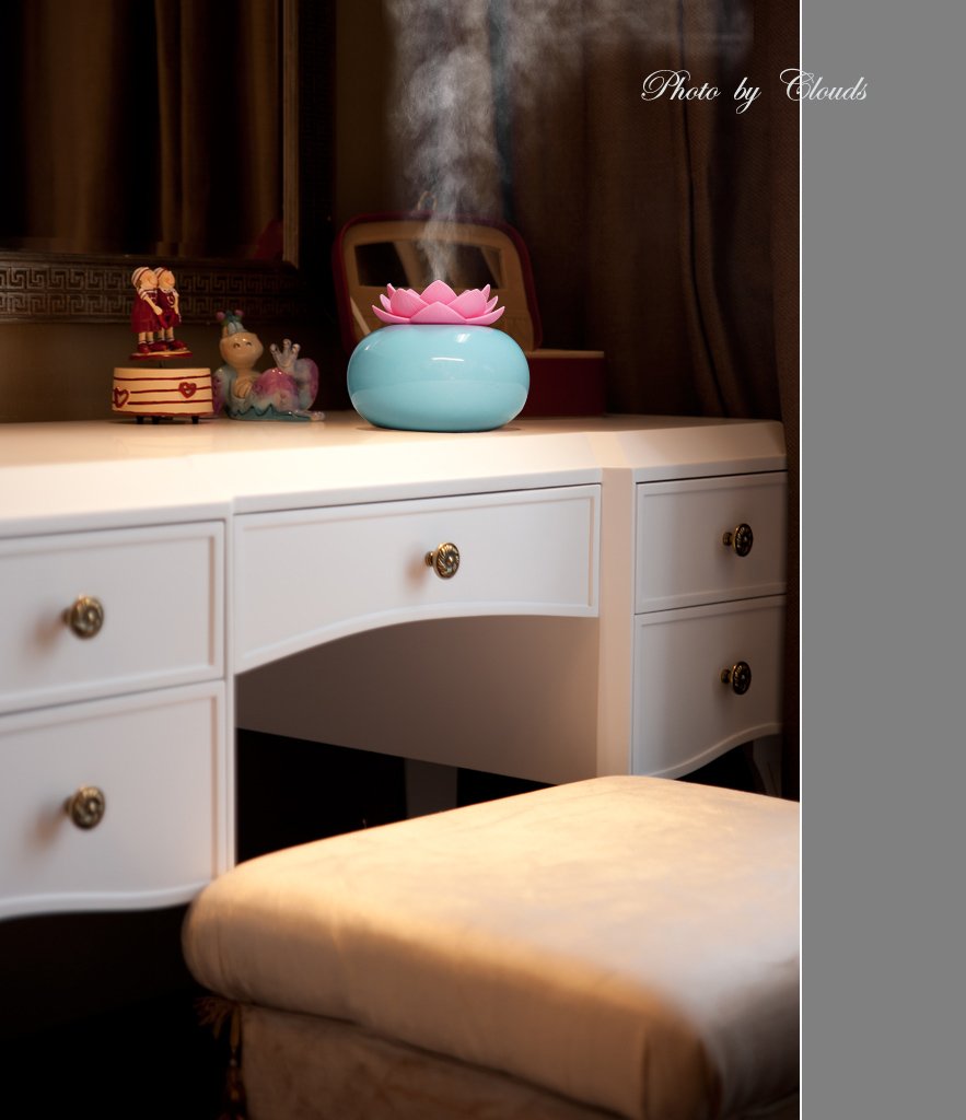 Lotus Ceramic Aroma Diffuser – 200 ml Ultrasonic Essential Oil Humidifier