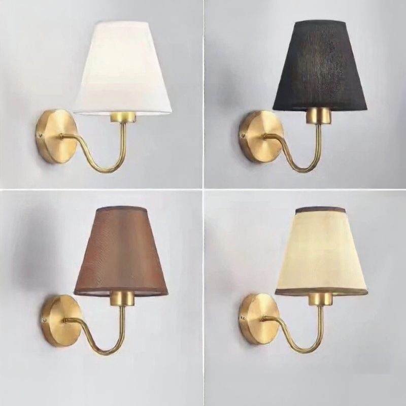Fabric Shade Wall Light