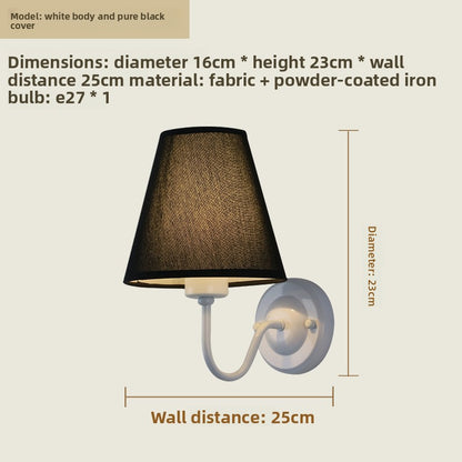 Fabric Shade Wall Light