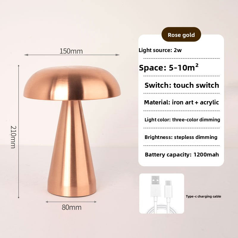 Desktop mushroom lamp