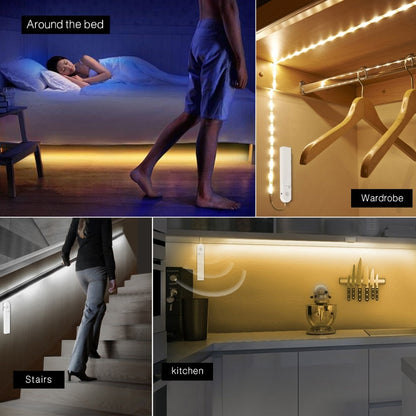 MotionGlow LED Strip Light – Motion Sensor Under Cabinet & Stair Lighting