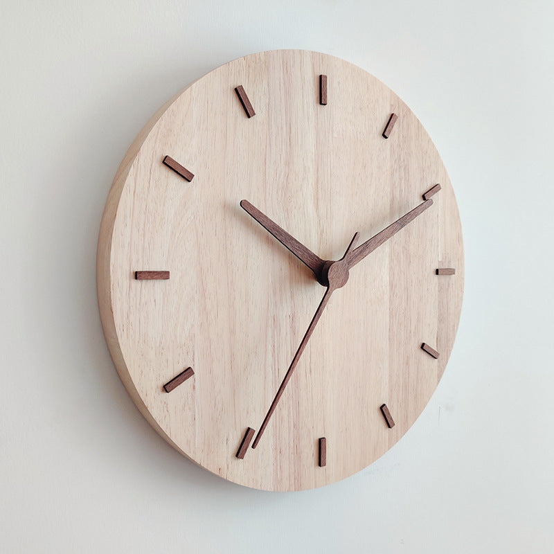 Minimalist Wooden Wall Clock