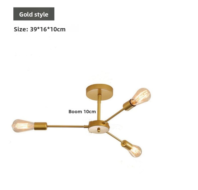 Cross-border Hot Sale Light Luxury Nordic Living Room Lamp Ceiling Lamp Modern Simple Atmospheric Bedroom Lighting Restaurant Art Lamps