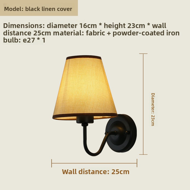 Fabric Shade Wall Light