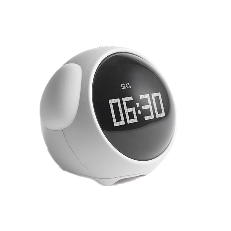 Pixel Buddy LED Kids Alarm Clock – Smart Expression Display with Voice-Activated Night Light