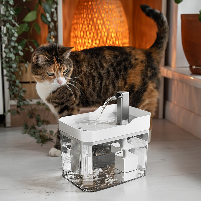 PureFlow Automatic Cat Water Fountain – USB Powered Smart Pet Drinking Dispenser with Filter & Anti-Dry Protection