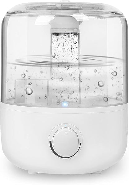 Ultrasonic Humidifier 4L with Dual Mist Outlets, Top-Fill Design & Aromatherapy Function