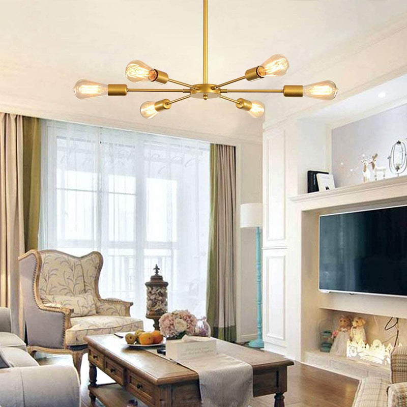 Cross-border Hot Sale Light Luxury Nordic Living Room Lamp Ceiling Lamp Modern Simple Atmospheric Bedroom Lighting Restaurant Art Lamps