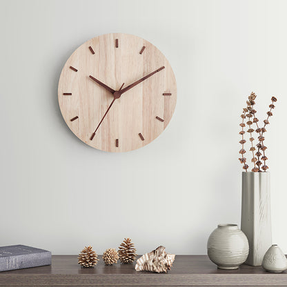 Minimalist Wooden Wall Clock