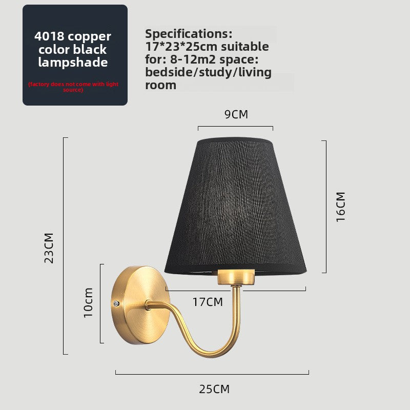 Fabric Shade Wall Light