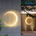 Crescent Outdoor Wall Light Stainless Steel LED Lamp