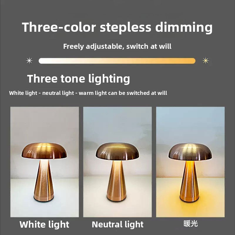 Desktop mushroom lamp