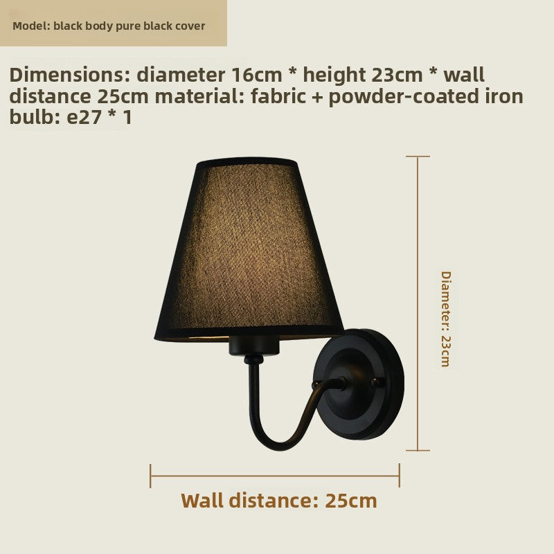 Fabric Shade Wall Light