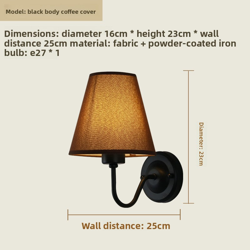 Fabric Shade Wall Light