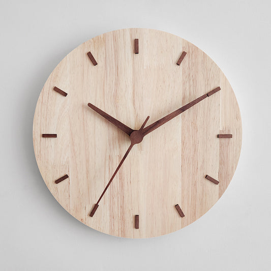Minimalist Wooden Wall Clock