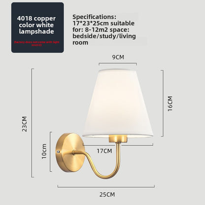 Fabric Shade Wall Light